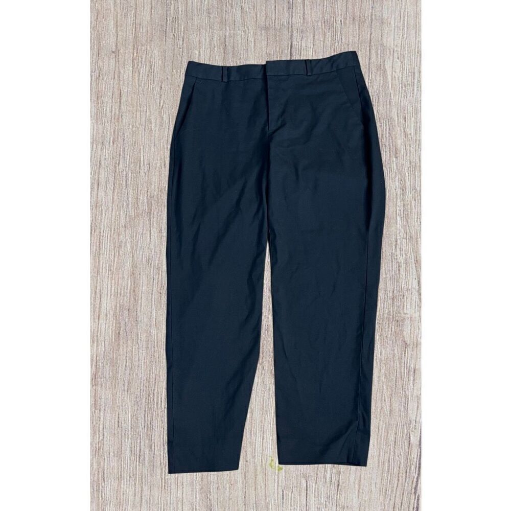 Banana Republic Women's Size 8 Avery Black Ankle Length Dress Pants Trousers